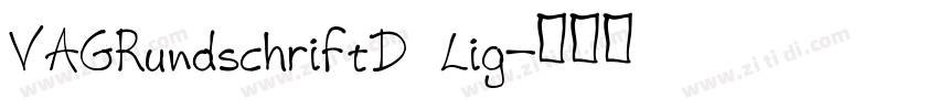 VAGRundschriftD Lig字体转换